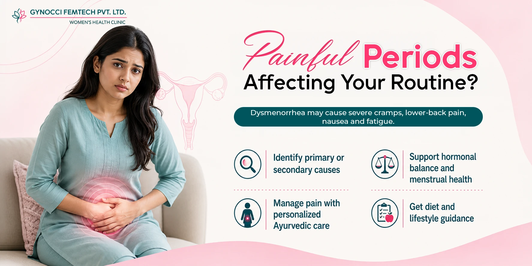 Dysmenorrhea (painful periods)- How to Handle in Daily Routine